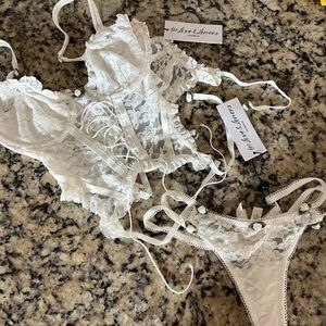 New with tags For Love And Lemons lingerie set